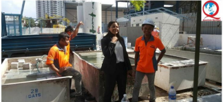 Visiting at Construction Site in Malaysia.
