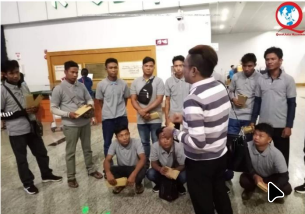 CLARIFICATION AT THE AIRPORT BEFORE LEAVING MYANMAR.