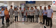 Workers arrived at Malaysia Airport
